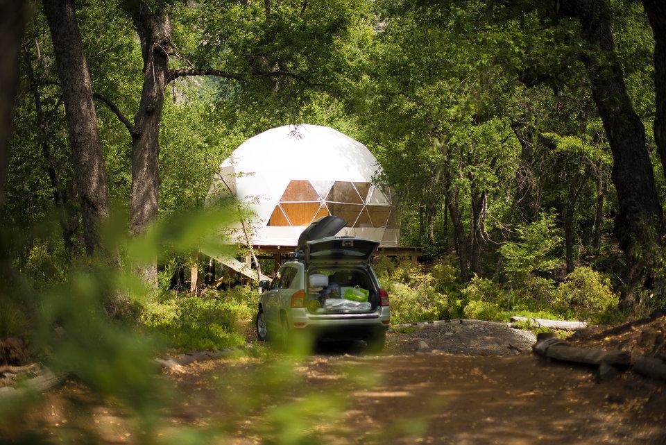 Glamping Domos Treepod Hotel Las Trancas Ngoại thất bức ảnh